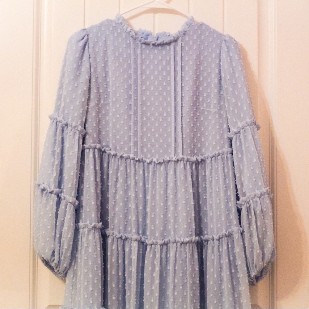 Blue Swiss Dot Dress